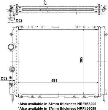 NRF 56098 - Radiators, Motora dzesēšanas