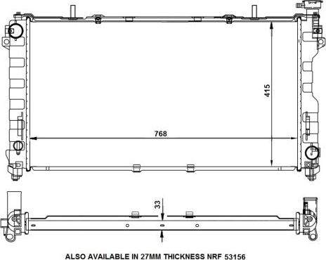 NRF 56133 - Radiators, Motora dzesēšanas