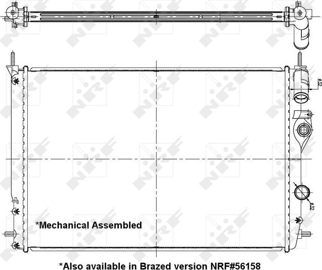 NRF 58198 - 58198 RADIATORS RENAULT