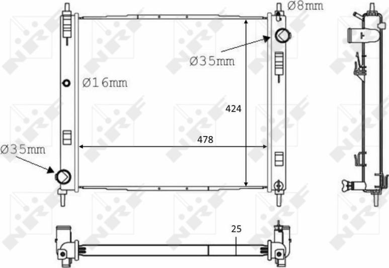 NRF 58231 - RADIATORS 58231