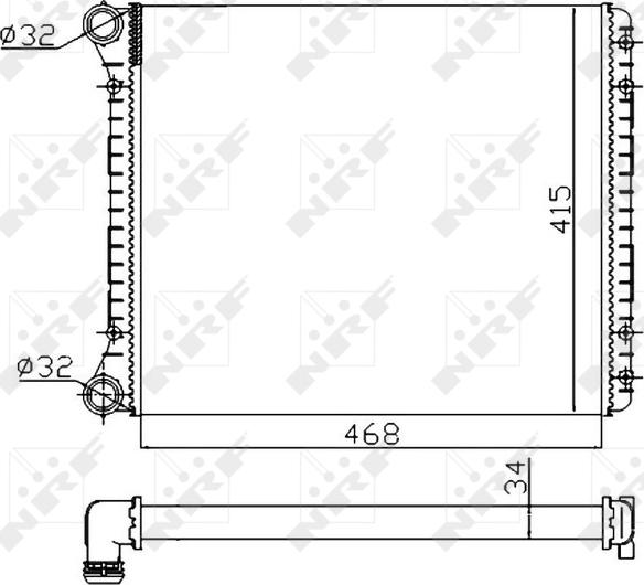 NRF 58258A - 58258A RADIATORS AUDI