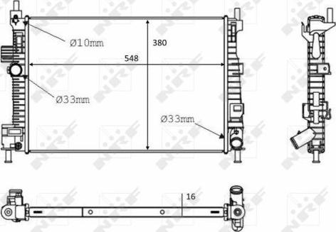 NRF 58289 - 58289 RADIATORS FORD