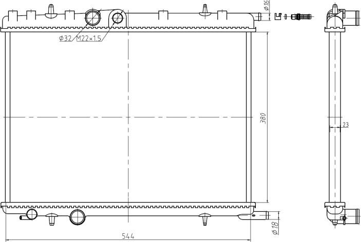 NRF 58304A - Radiators, Motora dzesēšanas