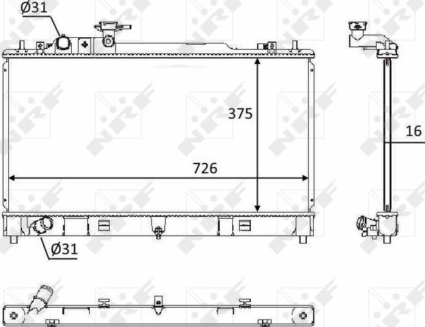 NRF 58393 - 58393 RADIATORS MAZDA