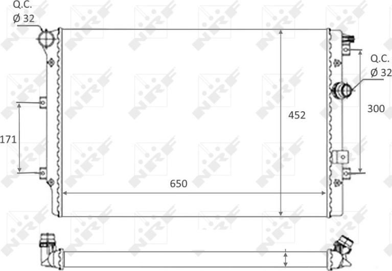 NRF 58464 - 58464 RADIATORS VW