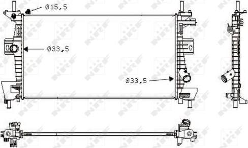 NRF 58487 - 58487 RADIATORS FORD
