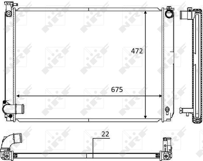 NRF 58604 - 58604 RADIATORS LEXUS