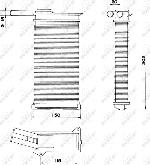 NRF 58608 - SALONA RADIATORS 58608