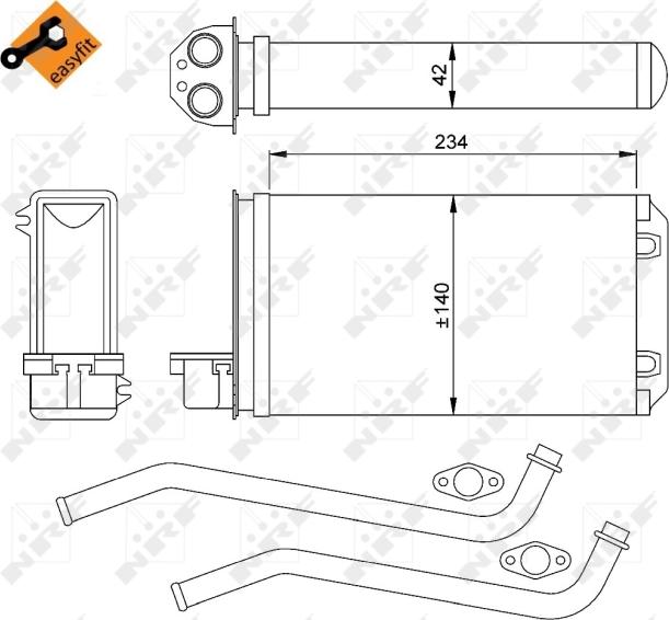 NRF 58617 - SALONA RADIATORS 58617