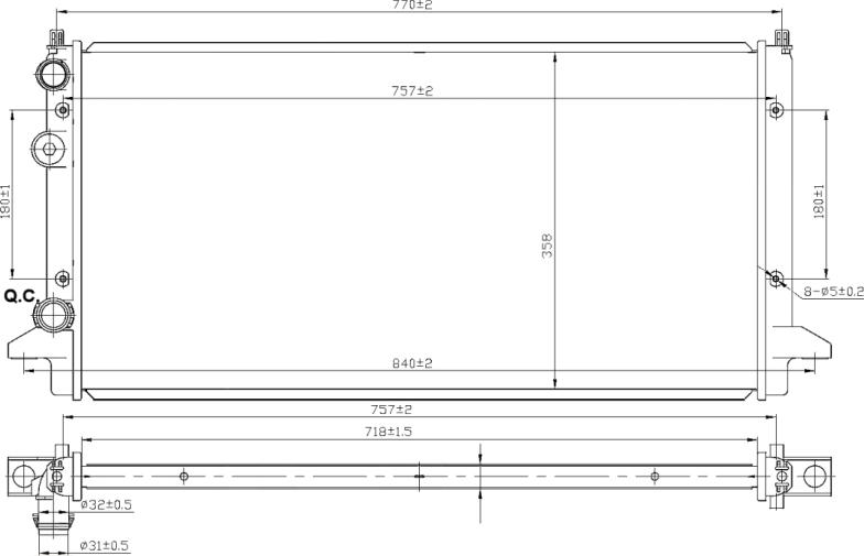 NRF 58950 - 58950 RADIATORS VW