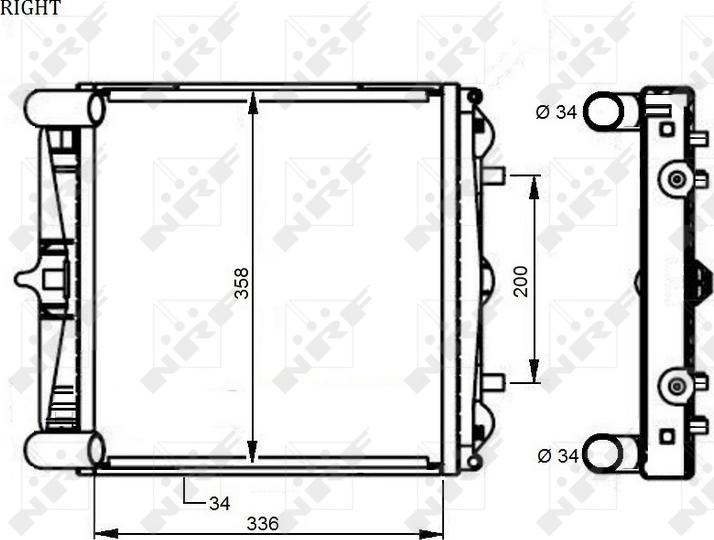 NRF 59131 - 59131 RADIATORS PORSCHE
