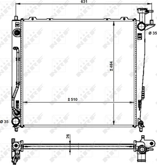NRF 59201 - 59201 RADIATORS KIA
