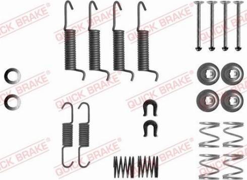 QUICK BRAKE 105-0016 - Piederumu komplekts