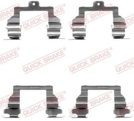 QUICK BRAKE 109-1291 - Piederumu komplekts
