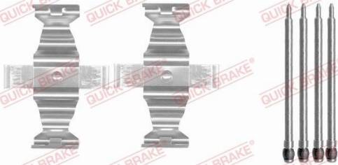 QUICK BRAKE 109-1643 - Piederumu komplekts