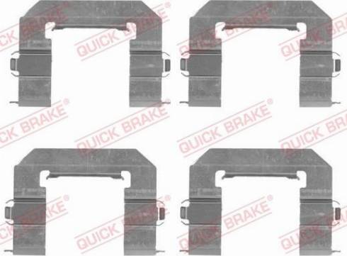 QUICK BRAKE 109-1761 - Piederumu komplekts