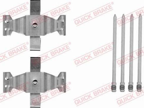 QUICK BRAKE 109-1804 - Piederumu komplekts