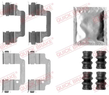 QUICK BRAKE 109-1806 - Piederumu komplekts