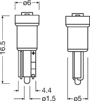 OSRAM 2723DWP-2BL - W2.3W LED