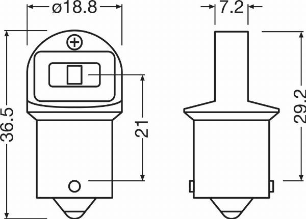 OSRAM 5007DWP-2BL - R5W AUTOLAMPAS LED