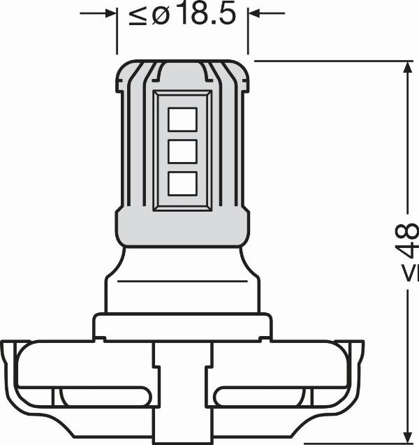 OSRAM 5201DWP-1BL - PS19W LED SPULDZE