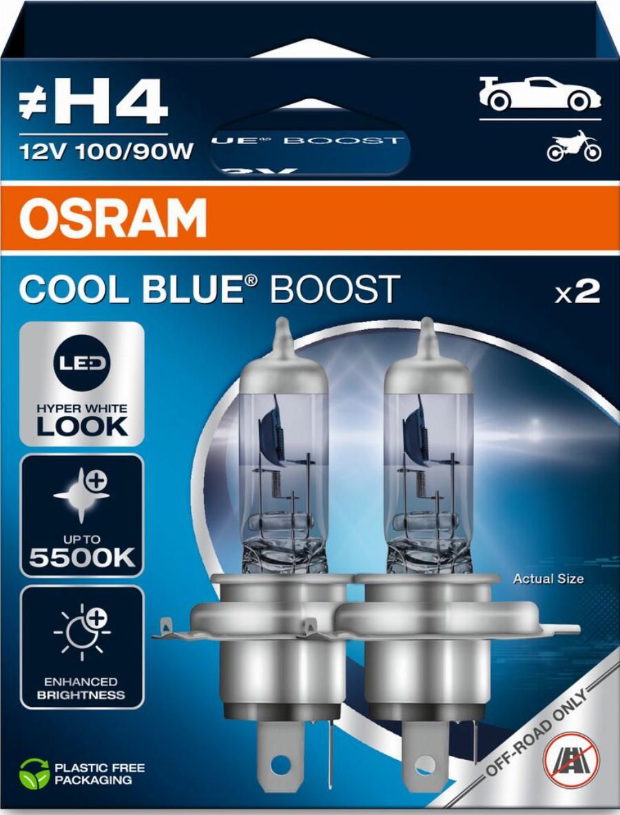 OSRAM 62193CBB-2HB - H4 AUTOLAMPAS 100-90W