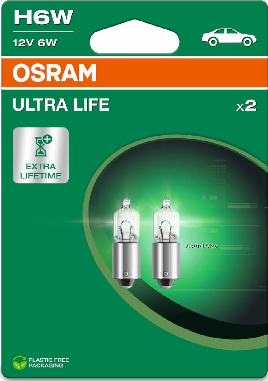 OSRAM 64132ULT-2BL - H6W AUTOLAMPAS 6W