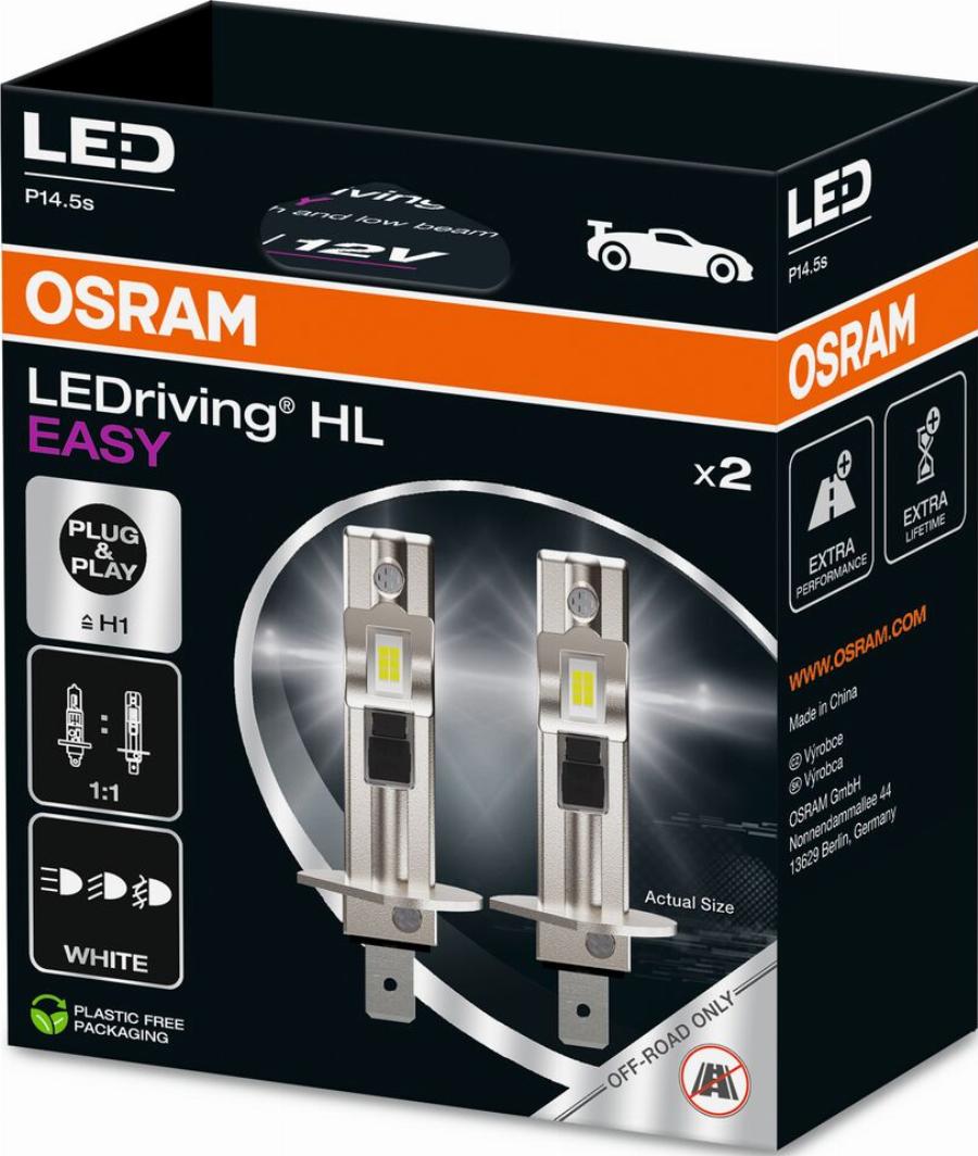 OSRAM 64150DWESY-2HB - H1 LED AUTOLAMPAS
