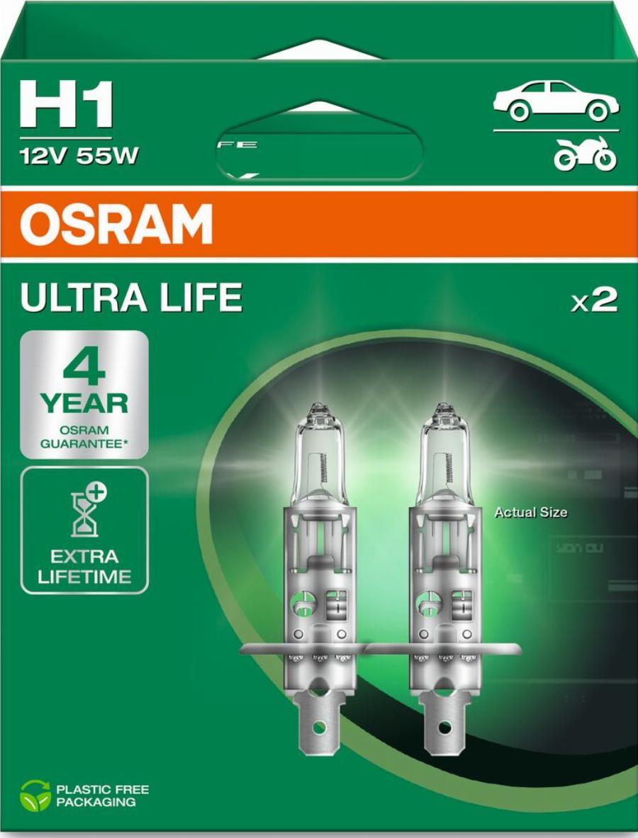 OSRAM 64150ULT-2HB - H1 AUTOLAMPAS 55W