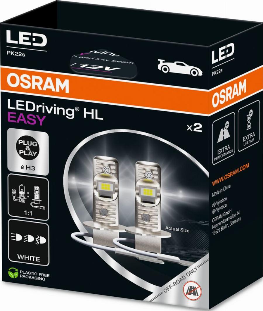OSRAM 64151DWESY-2HB - H3 LED AUTOLAMPAS