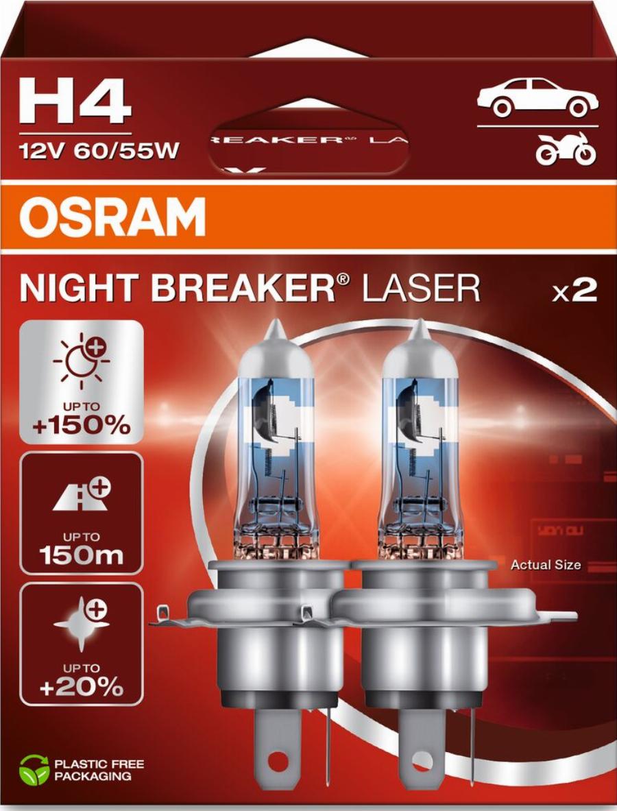 OSRAM 64193NL-2HB - H4 AUTOLAMPAS 60-55W