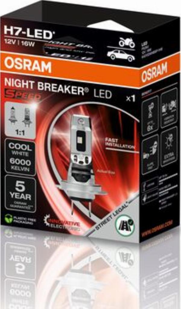 OSRAM 64210DWNBSP-1HB - H7-LED AUTOLAMPA 16W
