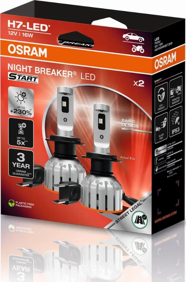 OSRAM 64210DWNBST-2HB - H7-LED AUTOLAMPAS 16W