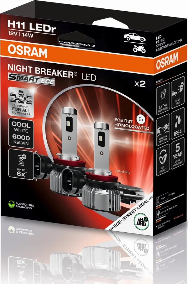 OSRAM 64211DWNBSM-ECE-2HB - H11 LED ECE