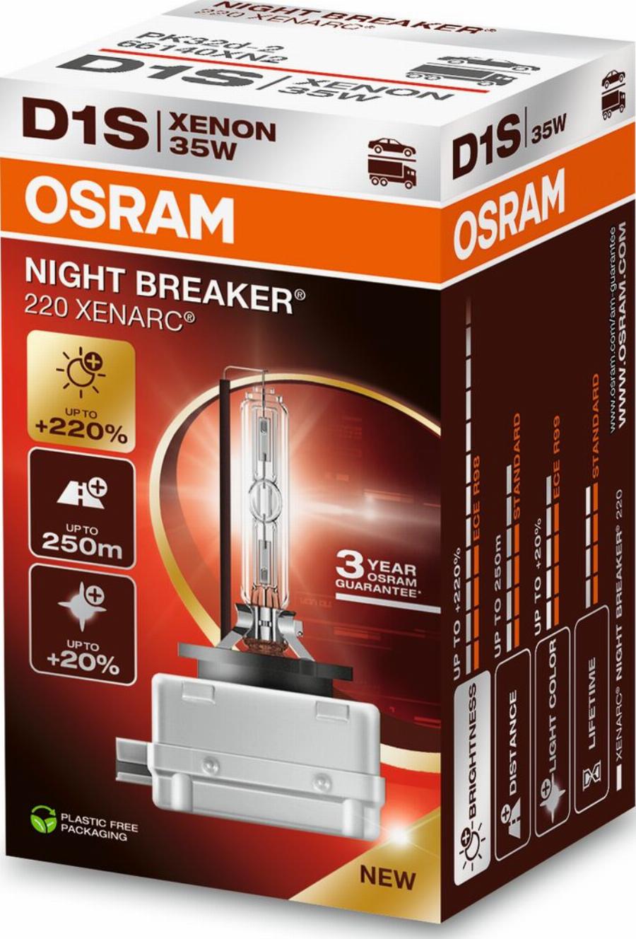 OSRAM 66140XN2 - D1S AUTOLAMPA 35W