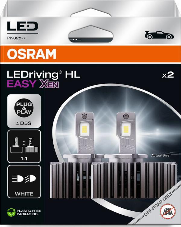 OSRAM 66540DWESY-2HB - D5S LED AUTOLAMPAS