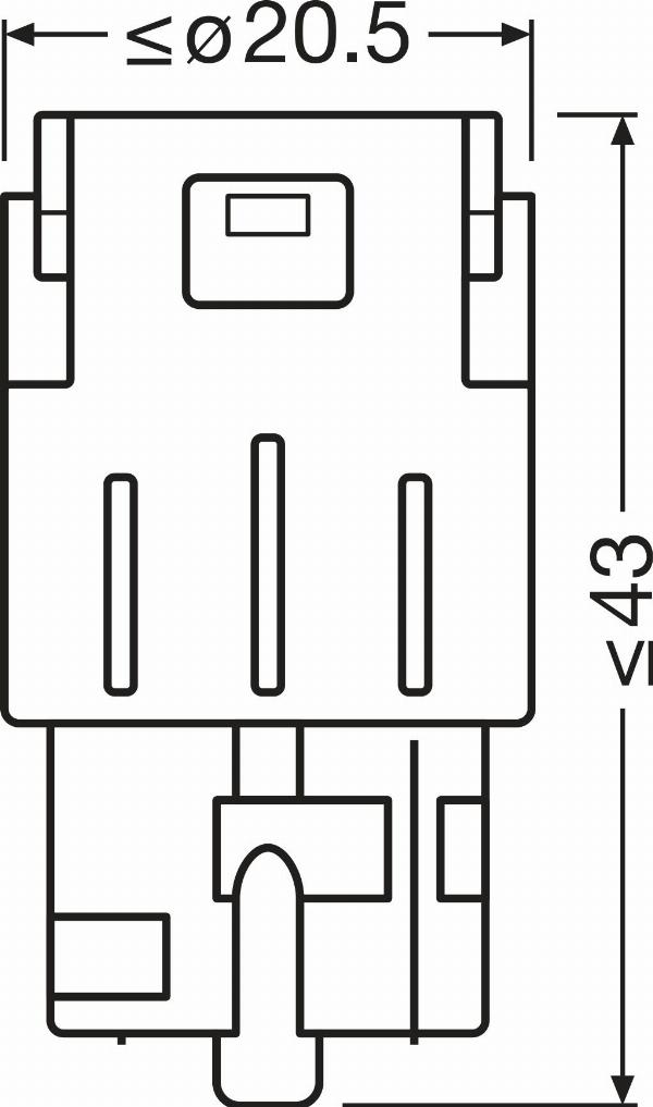 OSRAM 7504DYP-2BL - WY21W LED AUTOLAMPAS