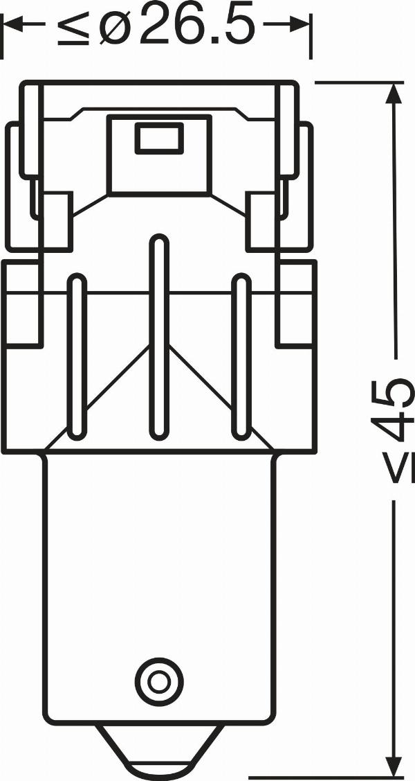 OSRAM 7506DRP-2BL - P21W LED SPULDZES
