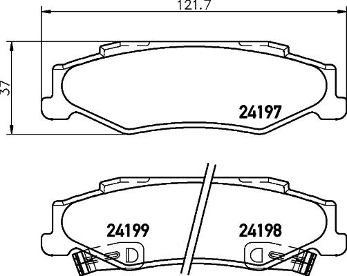 Textar 2419701 - Auto Part