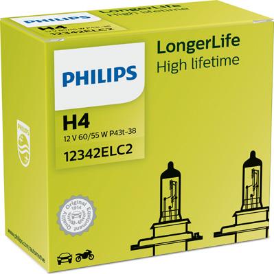 PHILIPS 12342ELC2 - Kvēlspuldze, Tālās gaismas