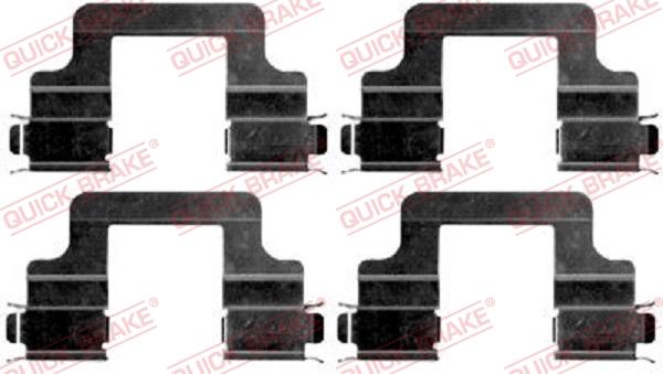 QUICK BRAKE 109-1679 - Piederumu komplekts