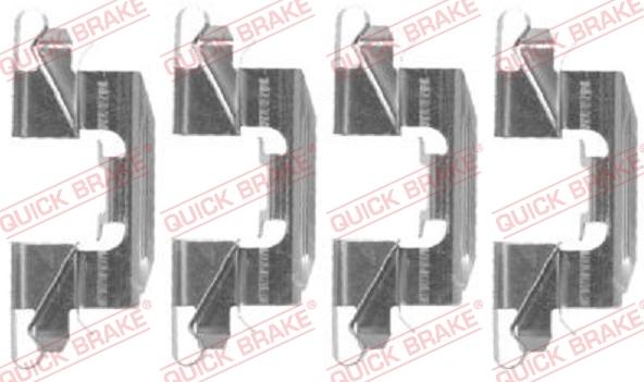 QUICK BRAKE 109-1720 - Piederumu komplekts