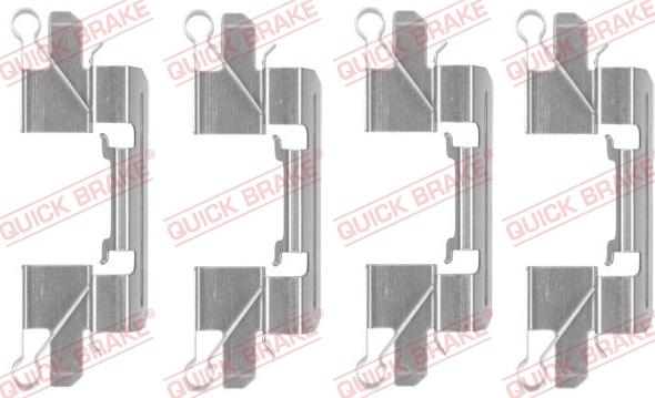 QUICK BRAKE 109-1769 - Piederumu komplekts