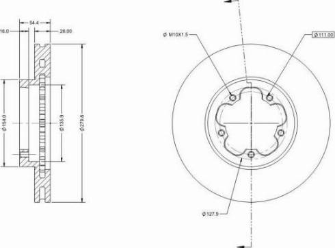 FREMAX BD-5632 - DDF1554 BREMŽU DISKS