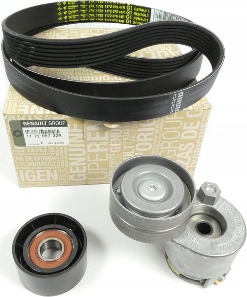 RENAULT 117209732R - Ķīļrievu siksnu komplekts