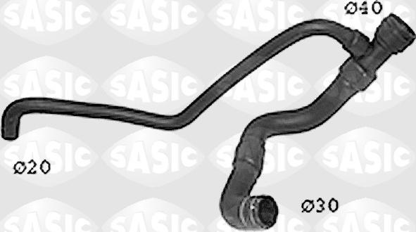 Sasic SWH6832 - RADIATORA CAURULE 8D0121055G