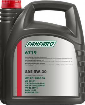 SCT-MANNOL FF6719-5 - Motoreļļa