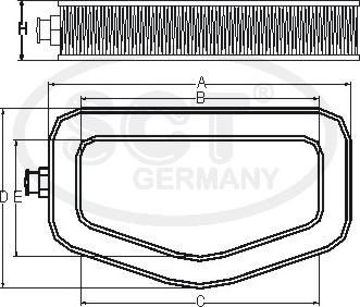 MAHLE LX990 - C40193 GAISA FILTRS