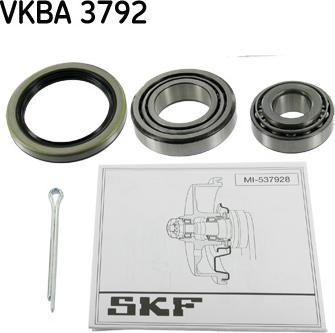 SKF VKBA3792 - Riteņa rumbas gultņa
