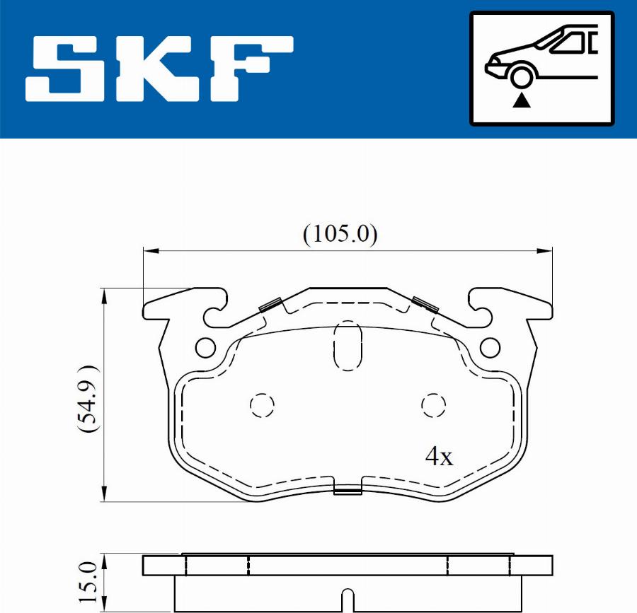 SKF VKBP 80387 E - Bremžu